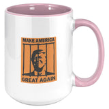 Anti-Trump Hair Behind Bars - Funny Lock Him Up Mug
