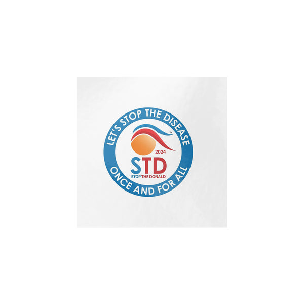 STD - Stop the Donald Funny T-shirt Anti-Trump Sticker