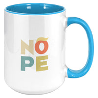 Nope Block Letters W/ Trump Hair - Anti Trump Coffee Mug