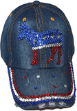 Popfizzy Bling Baseball Hats for Women and Girls, Designer Trucker Hat, Rhinestone Hat, Sparkle Baseball Caps with Words