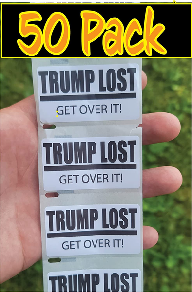 50PCS Trump Lost GET over IT Stickers Bulk Decals Labels