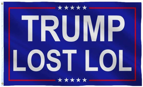 Shinyis Donald Trump Lost LOL Flag 3×5FT Outdoor Indoor Banner with Brass Grommets