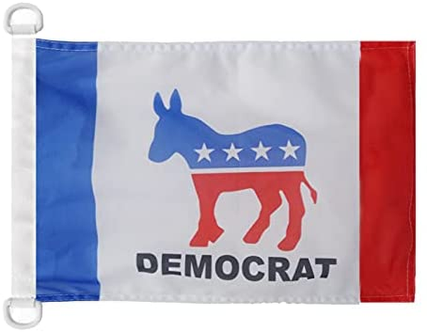 AZ FLAG Democrat Party New Nautical Flag 18'' X 12'' - Hillary Clinton Flags 30 X 45 Cm - Banner 12X18 in for Boat