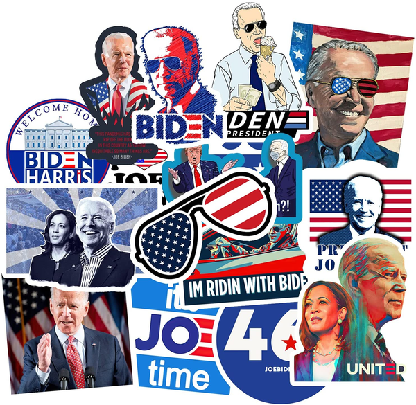 Kilmila Biden President Sticker (20 Pcs,Large Size))American Patriotic Biden Stickers Gifts Vinyl for Water Bottles,Computer,Phone