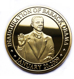 President Barack Obama Commemorative Coin Challenge Coins Novelty Coin Gold Plated