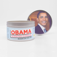 JD and Kate Industries Obama Scented Candle | Hand-Poured in 16 Oz Tin | Almond, Coconut and Pineapple Scent
