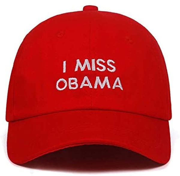 Cap 2021 New Eu Miss Obama Embroidery Cap Cotton Snapback Baseball Caps for Men Female Hip Hop Hat Adjustable Dad Hats