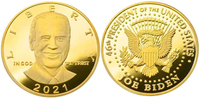 Joe Biden 2021 46Th President Challenge Coin of the US Gold Plated Medal