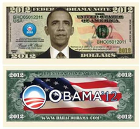 American Art Classics Barack Obama 44Th President Collectors 10 Bill Collector Set: One Million Dollar Bill, 2008, 2009, 2010, 2011, 2012, 2013, 2014, 2015 and Michelle Obama Note