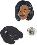 Wizardpins Barack & Michelle Obama Celebrity Face Enamel Pin Set