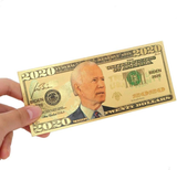 Vanproo 1000 Dollar Joe Biden Bill Banknote, Build Back Better One Thousand 24K Gold Coated Joe Biden Legacy Limited Edition Great Gift for Currency Collectors Republican (Type A, 30 Pack)
