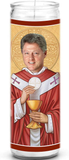 Bill Clinton Celebrity Prayer Candle - Funny Saint Candle - 8 Inch Glass Prayer Votive - 100% Handmade in USA - Novelty Celebrity Gift (Bill Clinton)