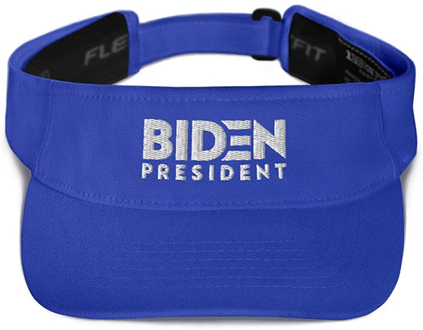 Biden for President Hat (Embroidered Visor) Vote Democrat, Pro Joe 2020